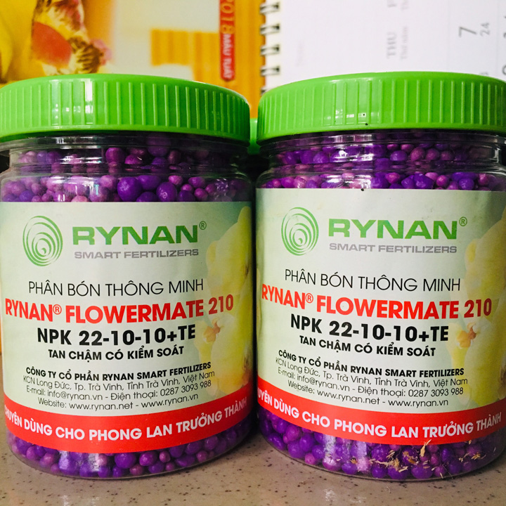 Phân bón thông minh Rynan Flowermate 210 dùng cho lan lọ 150g - Phân bón thông minh Rynan Flowermate 210
