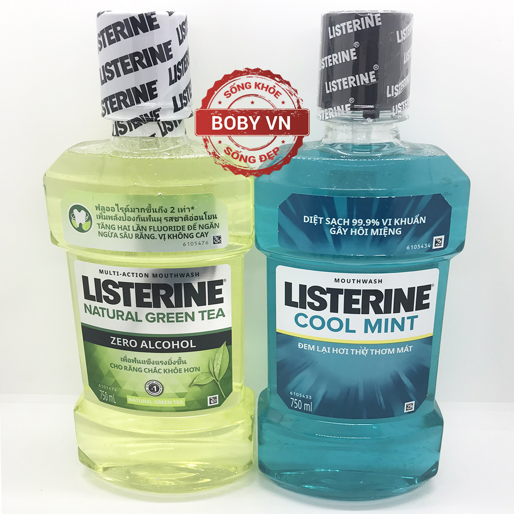 Nước súc miệng Listerine Trà Xanh 750ml