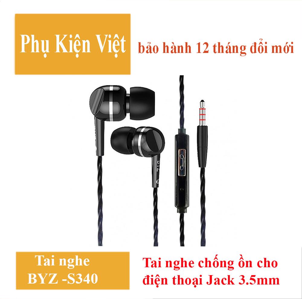 Tai nghe nhét tai byz - s340 s cao cấp