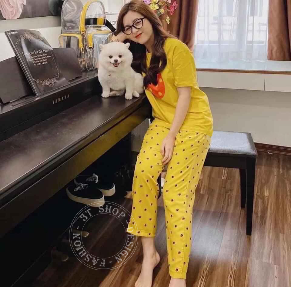 Bộ thun dâu tây xinh cho các nàng