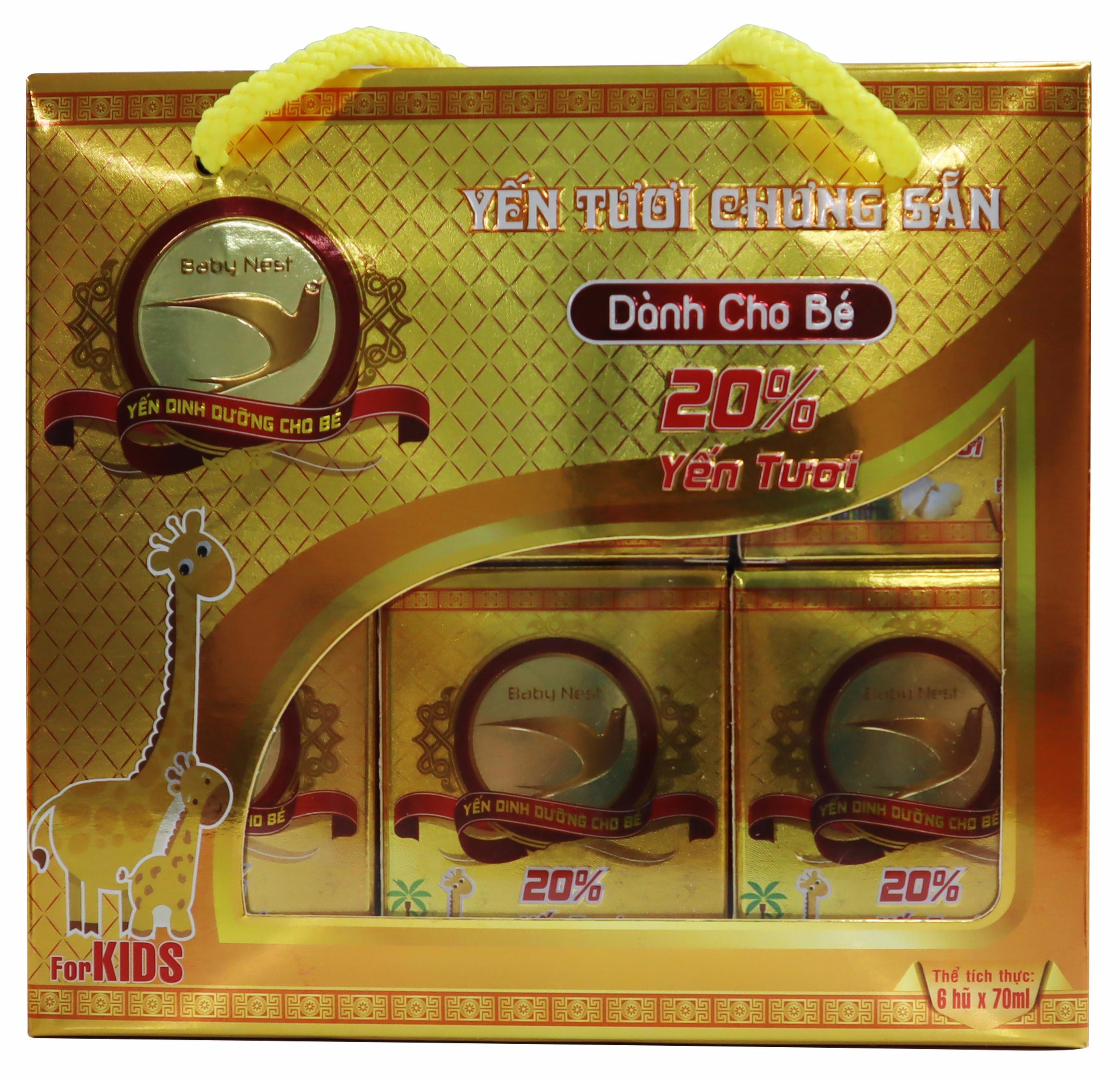 Lốc 6 hũ Yến sào cho bé Baby Nest