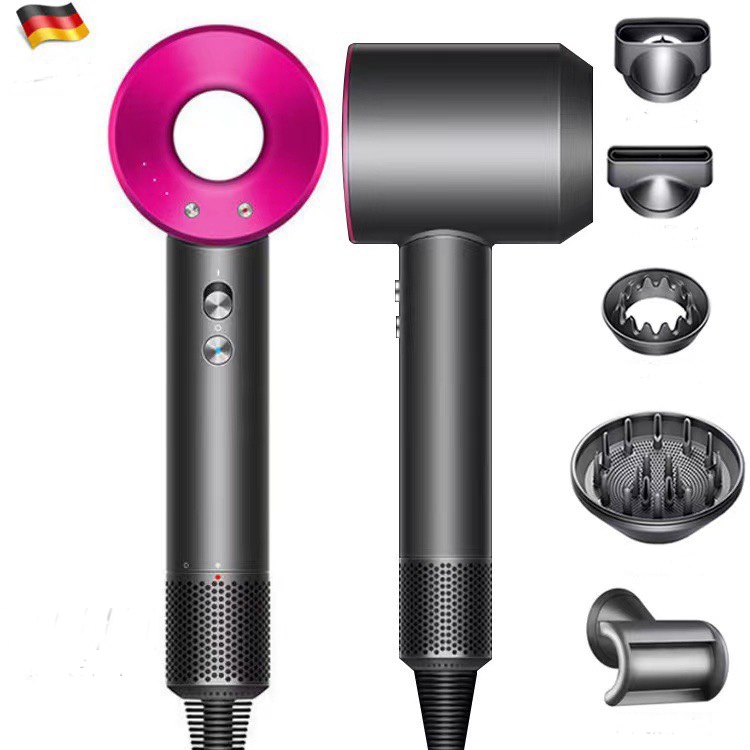 Máy sấy tóc tạo kiểu cao cấp không cánh quạt, máy sấy tóc bổ sung ion âm, công suất lớn 1600w