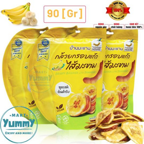 Chuối sấy kẹp me Thái Lan 90 gram (New) - Chuối sấy kẹp me Thái Lan