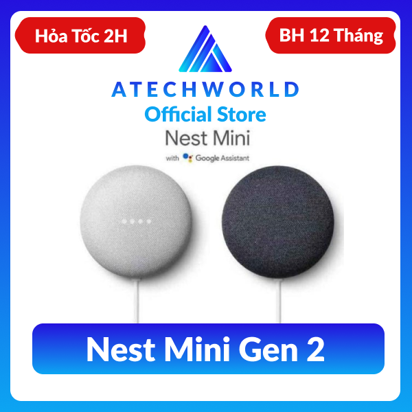 Loa Thông Minh Google Nest Mini Gen 2 Tích Hợp Trợ Lý Ảo - Hàng Chính Hãng - Có Xuất VAT