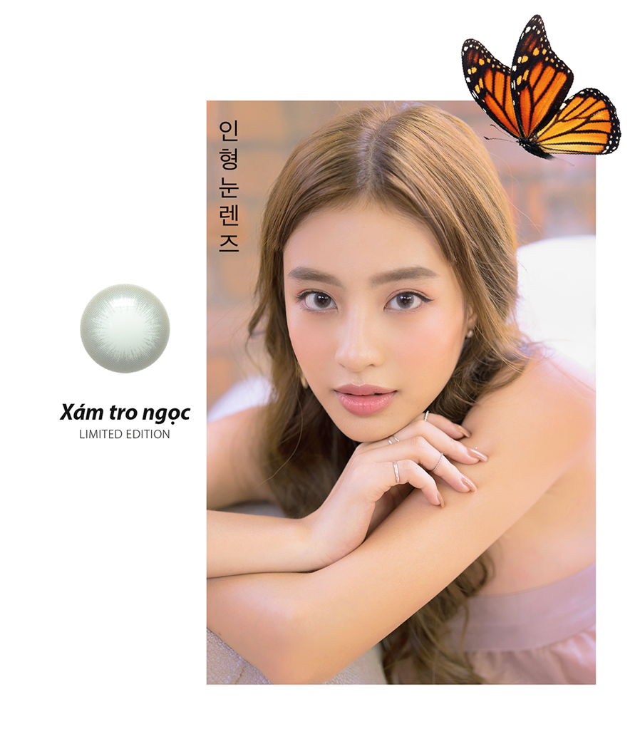 Kính Áp Tròng DOLL EYES Celia Grey Limited Edition 14,2mm (CÓ ĐỘ CẬN CAO)