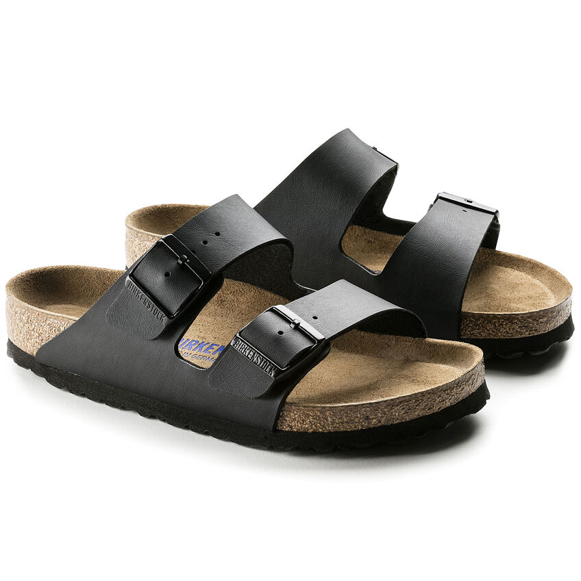 Dép quai ngang unisex birkenstock arizona bck551251 màu đen