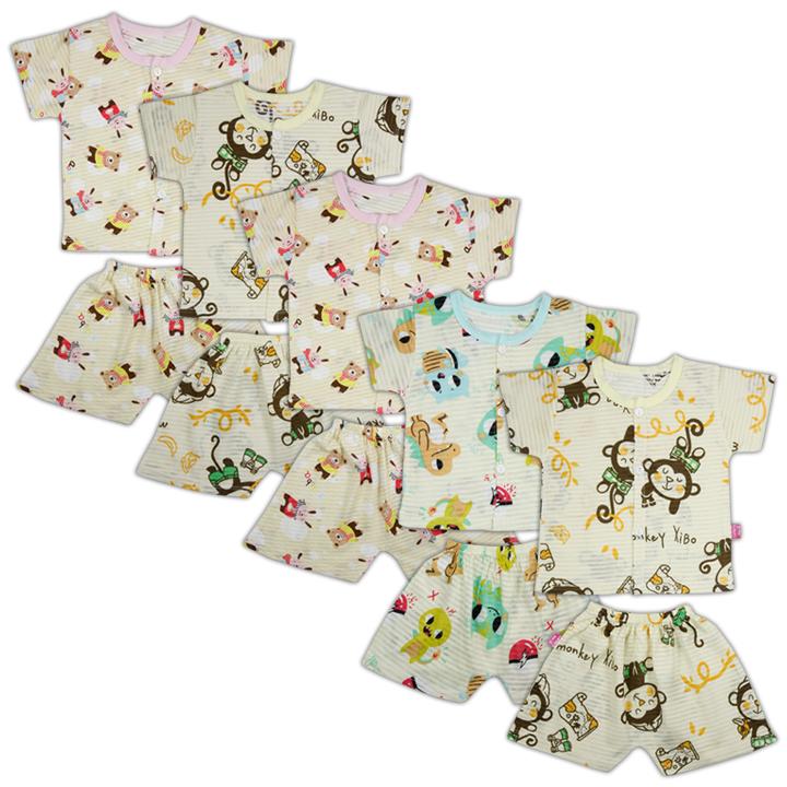 Bộ cotton giấy, cotton tre tay ngắn cho bé yêu từ 4-12kg BCTT Booba.shop