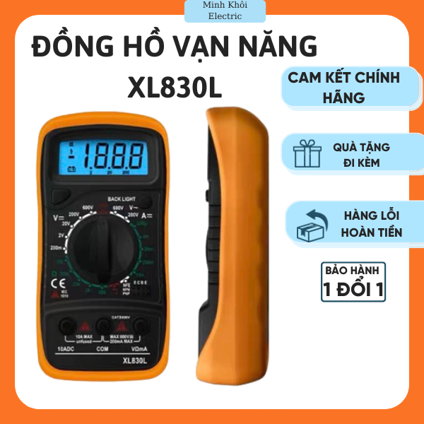 Đồng hồ vạn năng điện tử XL830L,đồng hồ đo điện áp XL830L,đồng hồ số vạn năng XL830L,đồng hồ đo điện tử,vạn năng kế,đồng hồ vạn năng kỹ thuật số XL830L