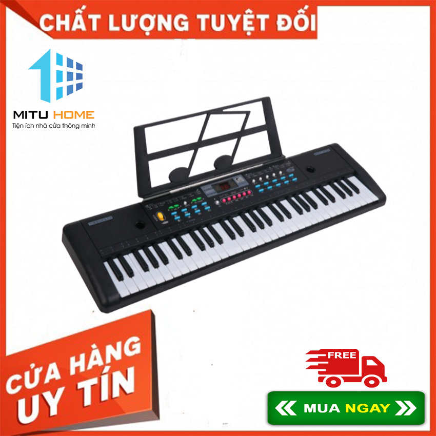 Đàn organ 61 phím dài 75 cm cho người mới học nhạc - MITUHOME