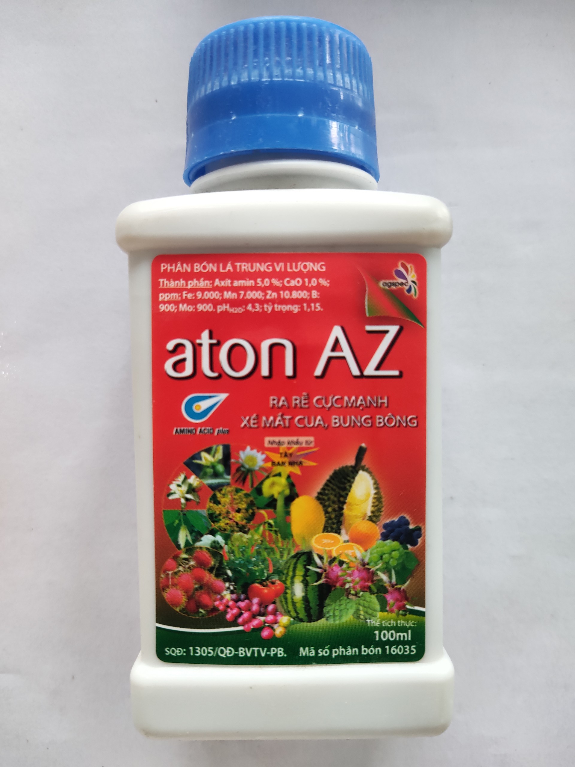 Phân bón lá trung vi lượng Aton AZ - 100ml - Atonaz100cc