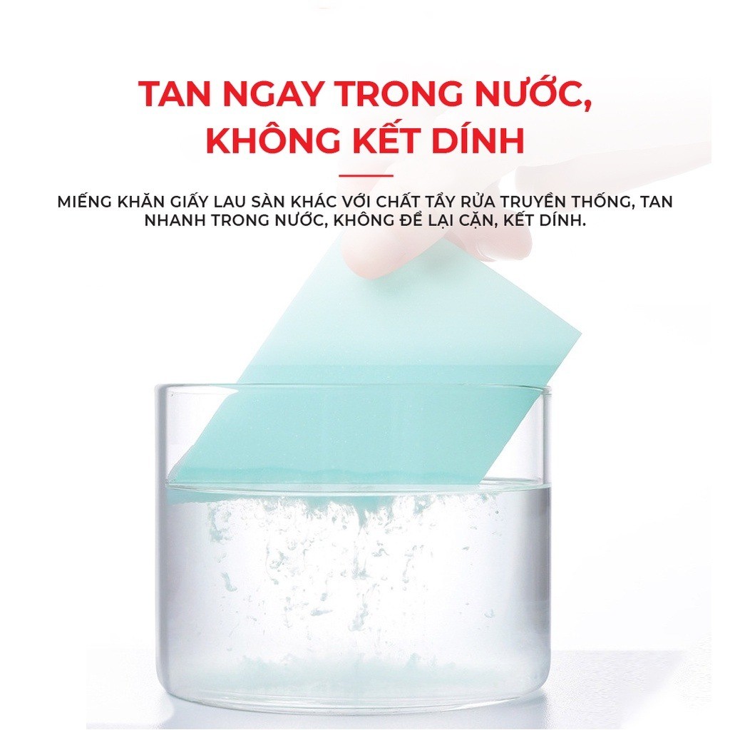 Giấy Lau Sàn Hòa Tan 30 Tờ – Sạch Bóng, Khử Khuẩn, Thơm Dịu, An Toàn Cho Bé & Thú Cưng, Tiện Lợi