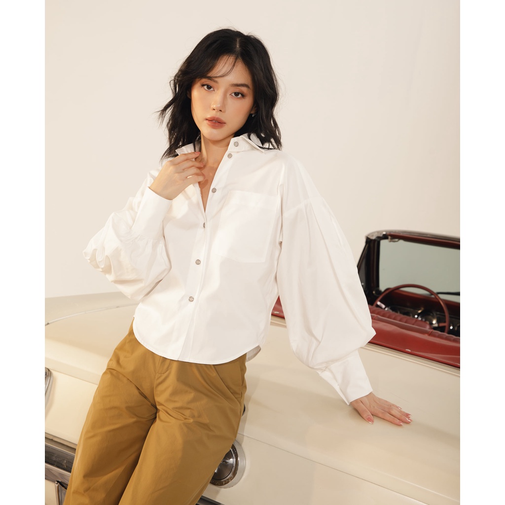 Dottie premium - áo sơmi polin shirt t0294