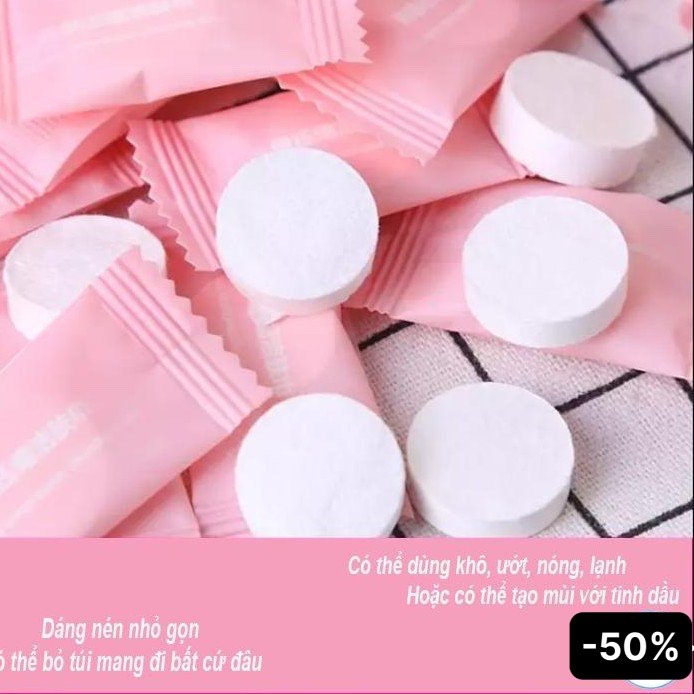 COMBO 25 VIÊN KHĂN MẶT DẠNG NÉN CHẤT LIỆU MỀM MẠI HÀNG CAO CẤP AN TOÀN CHO MỌI LOẠI DA - KHĂN NÉN DẠNG VIÊN DU LỊCH TIỆN LỢI