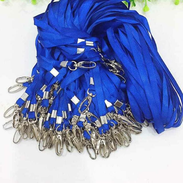 Dây đeo thẻ lụa móc xoay