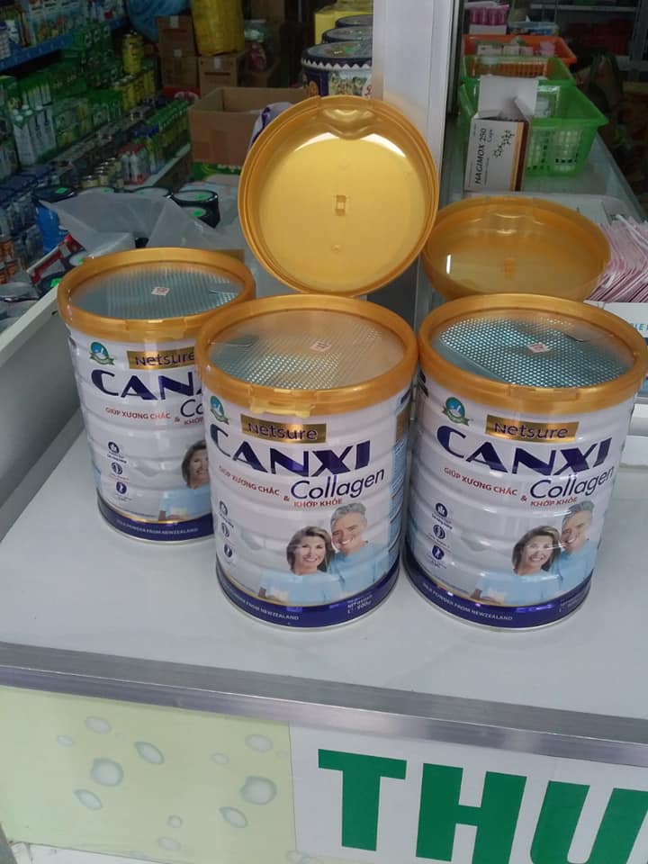 Sữa canxi collagen cho xương chắc khớp khỏe Netsure lon 900g