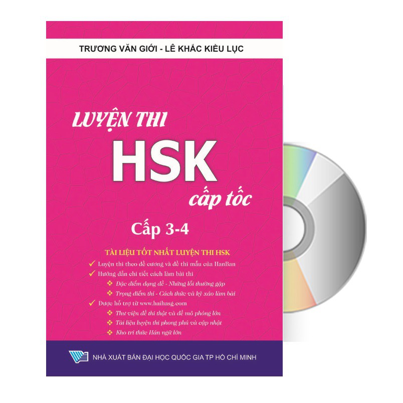 Sách - luyện thi hsk cấp tốc cấp 3-4 + dvd nghe