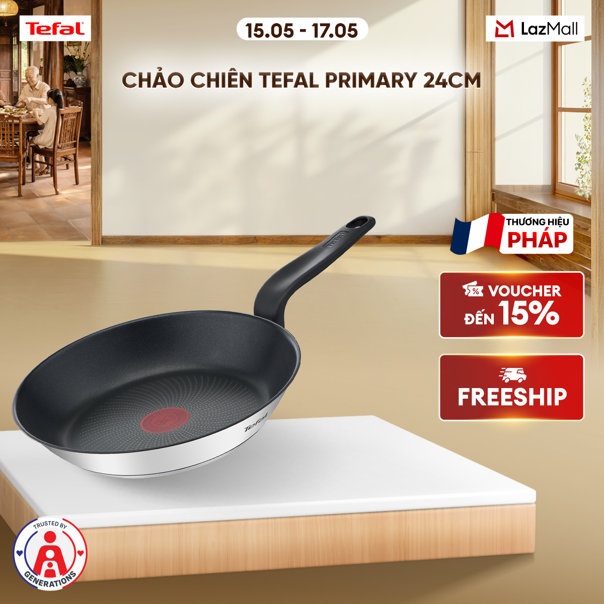 Chảo chiên Tefal Primary 24cm