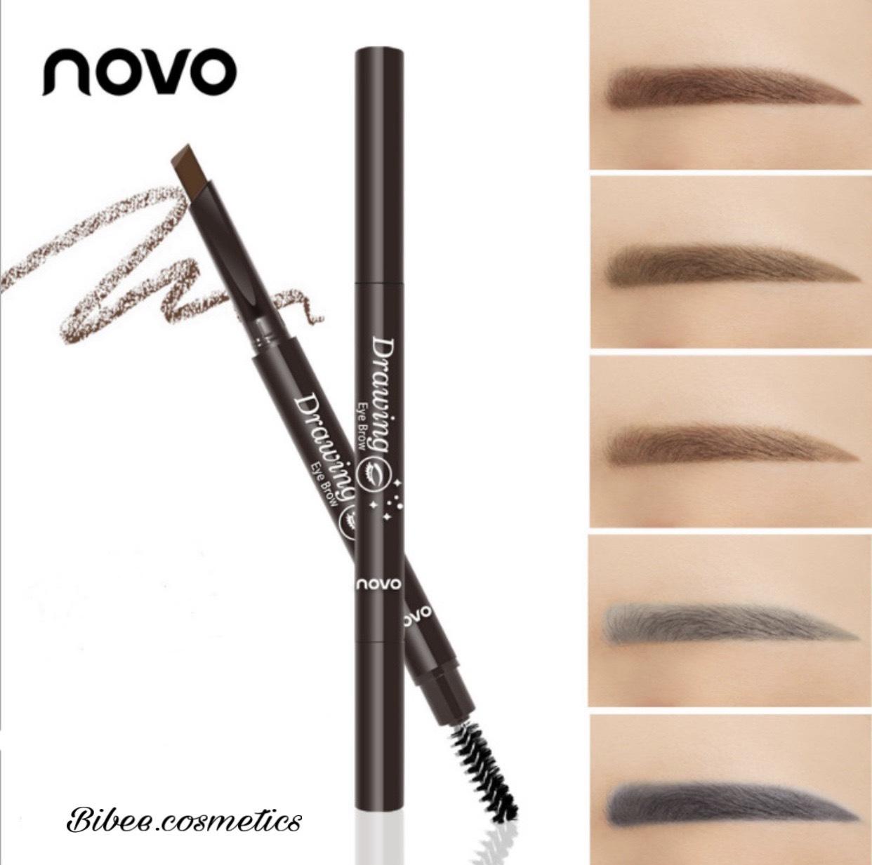 Chì kẻ mày 2 đầu Novo Drawing Eyebrow