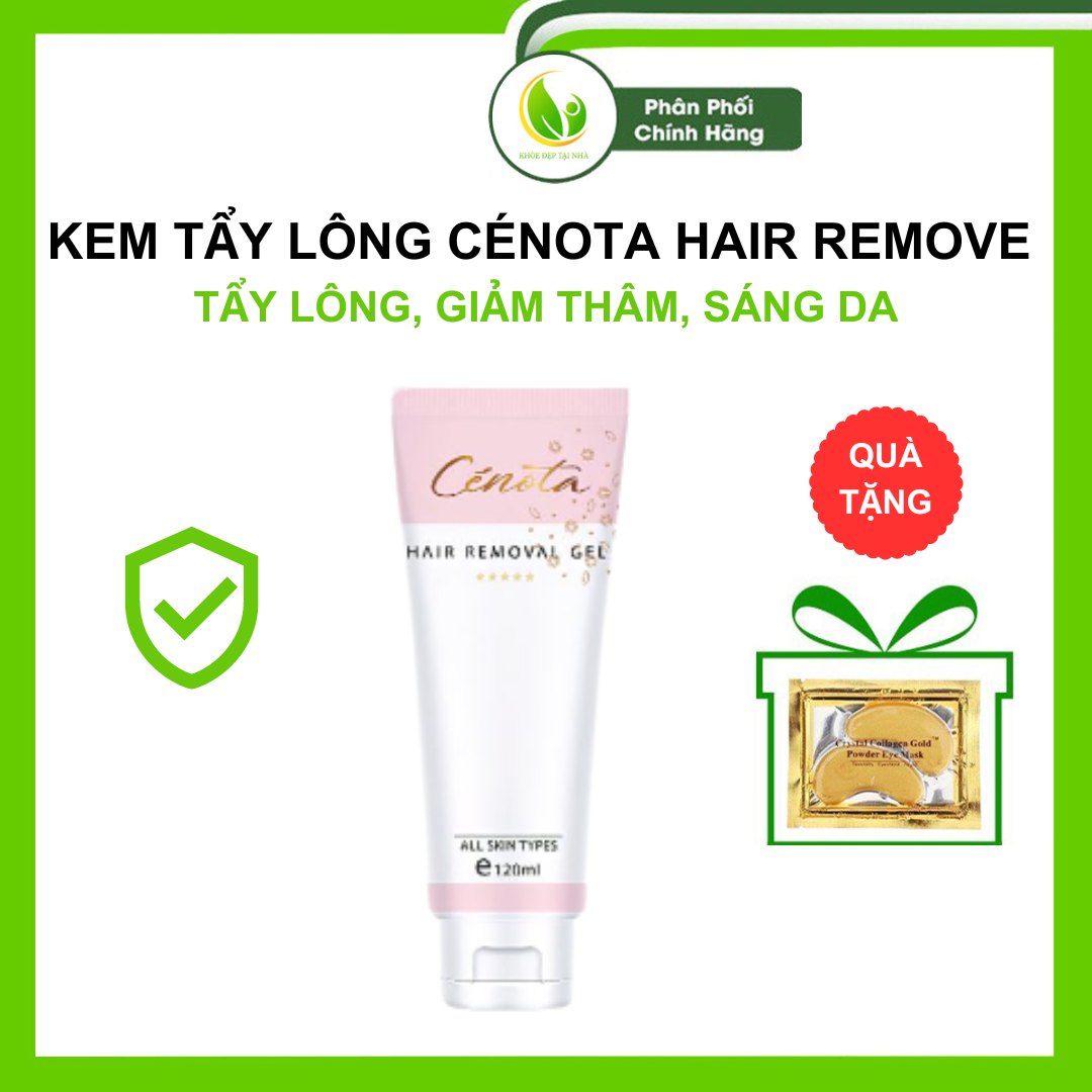 Kem tẩy lông Cenota Hair Remove Gel 120ml - Tẩy lông nhẹ nhàng giúp da sáng mịn giảm thâm làm đều màu da