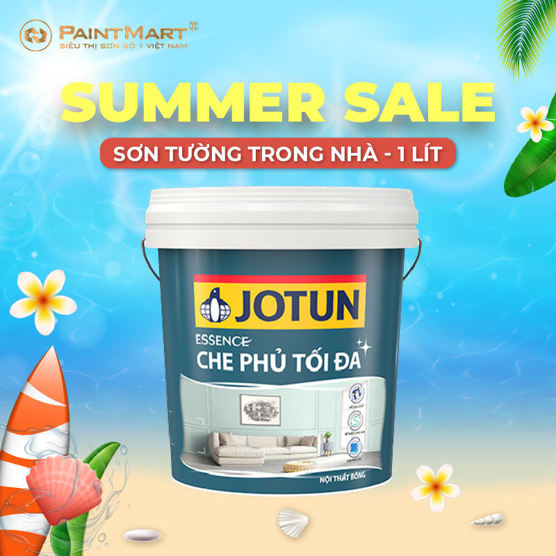 Sơn tường trong nhà Jotun Essence che phủ tối đa bóng
