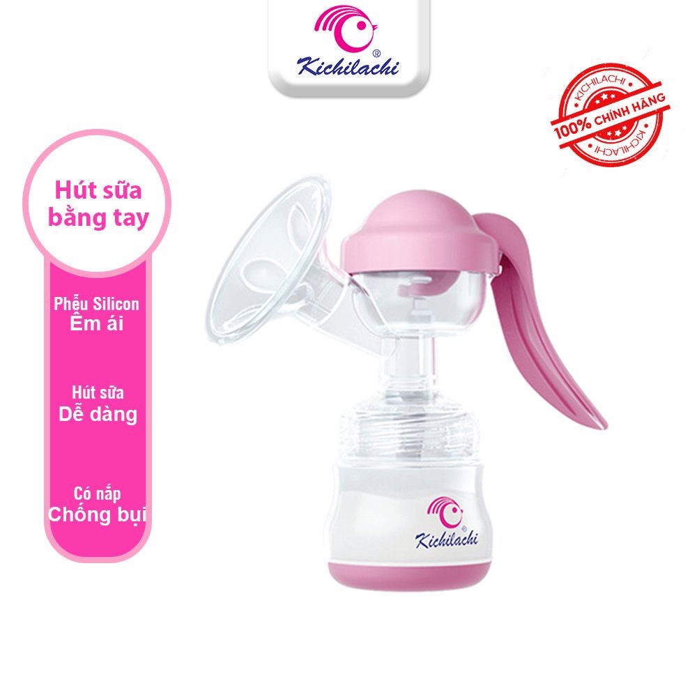 Máy hút sữa bằng tay Kichilachi tặng kèm 5 túi trữ sữa