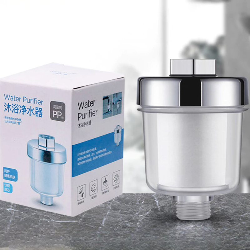 Bộ lọc nước trực tiếp cho vòi sen, máy giặt, đầu lọc nước trực tiếp tại vòi rửa, đầu lọc Clo gắn vòi nước có lõi lọc bông kháng khuẩn bảo vệ sức khỏe