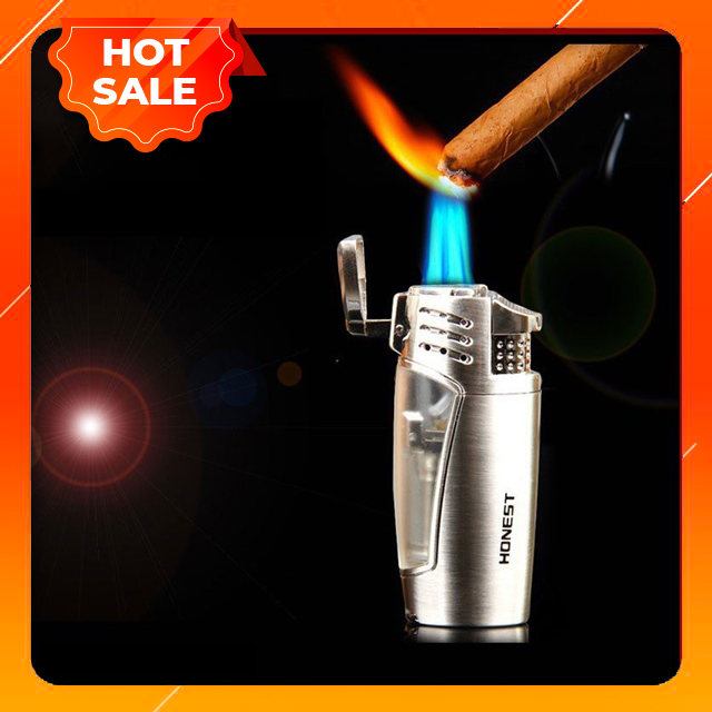 Vỏ Hộp Quẹt Bật Lửa Honest Khò Gas 3 Tia Cực Mạnh BCZ 3032 - nhiều màu