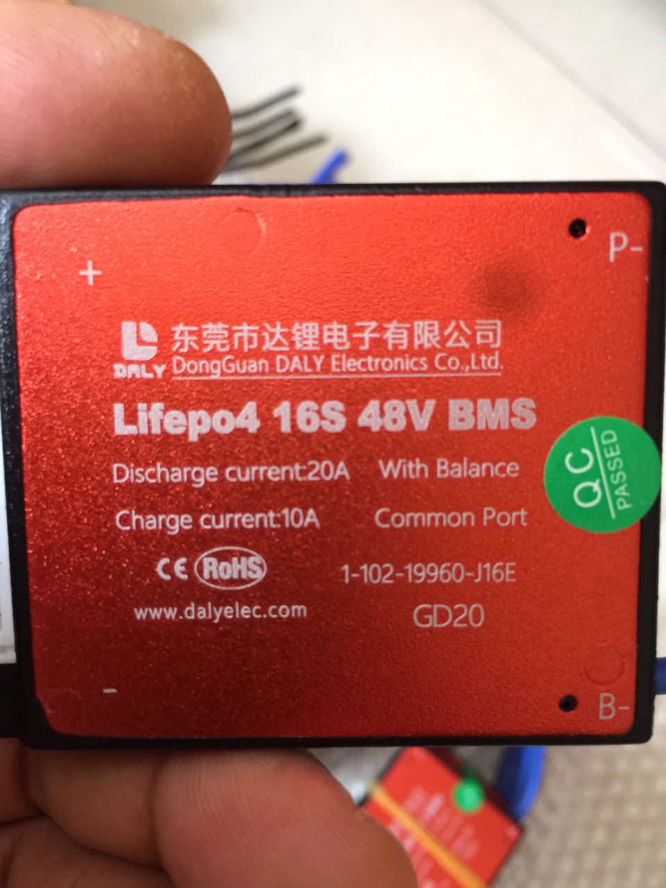 Mạch bảo vệ pin lithium LifePO4 16S 48V 20A 30A 50A 100A 150A