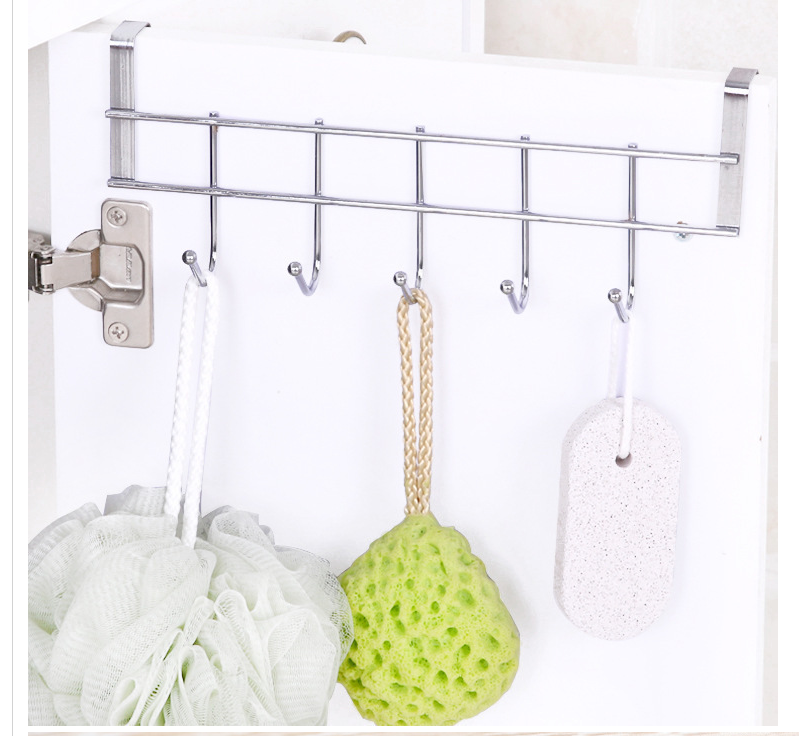 Móc treo tường 5 móc inox- Kích thước 24*10cm
