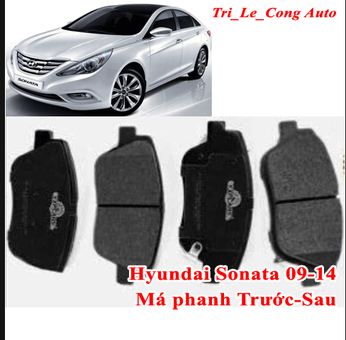 Hyundai Sonata 09-14 má phanh đĩa trước bố thắng đùm càng tang trống guốc sau 2010 2011 2012 xe hơi ô tô 2.0 2013 2014