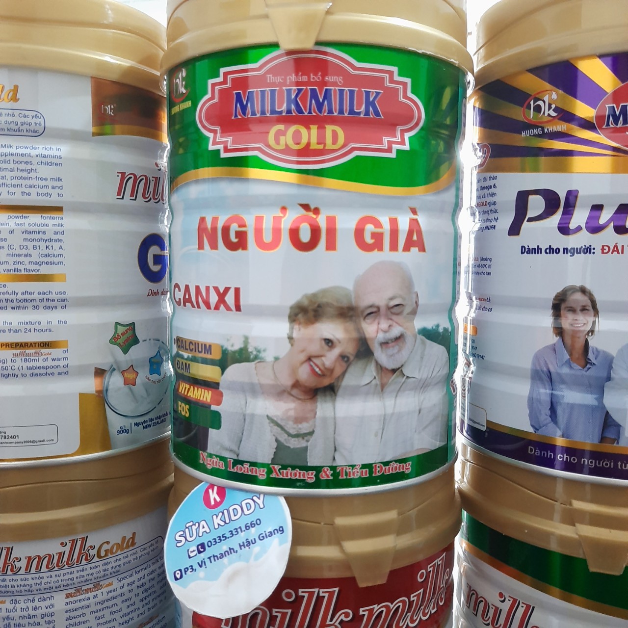 Sữa bột dành cho người già MILKMILKGOLD CANXI lon 900G