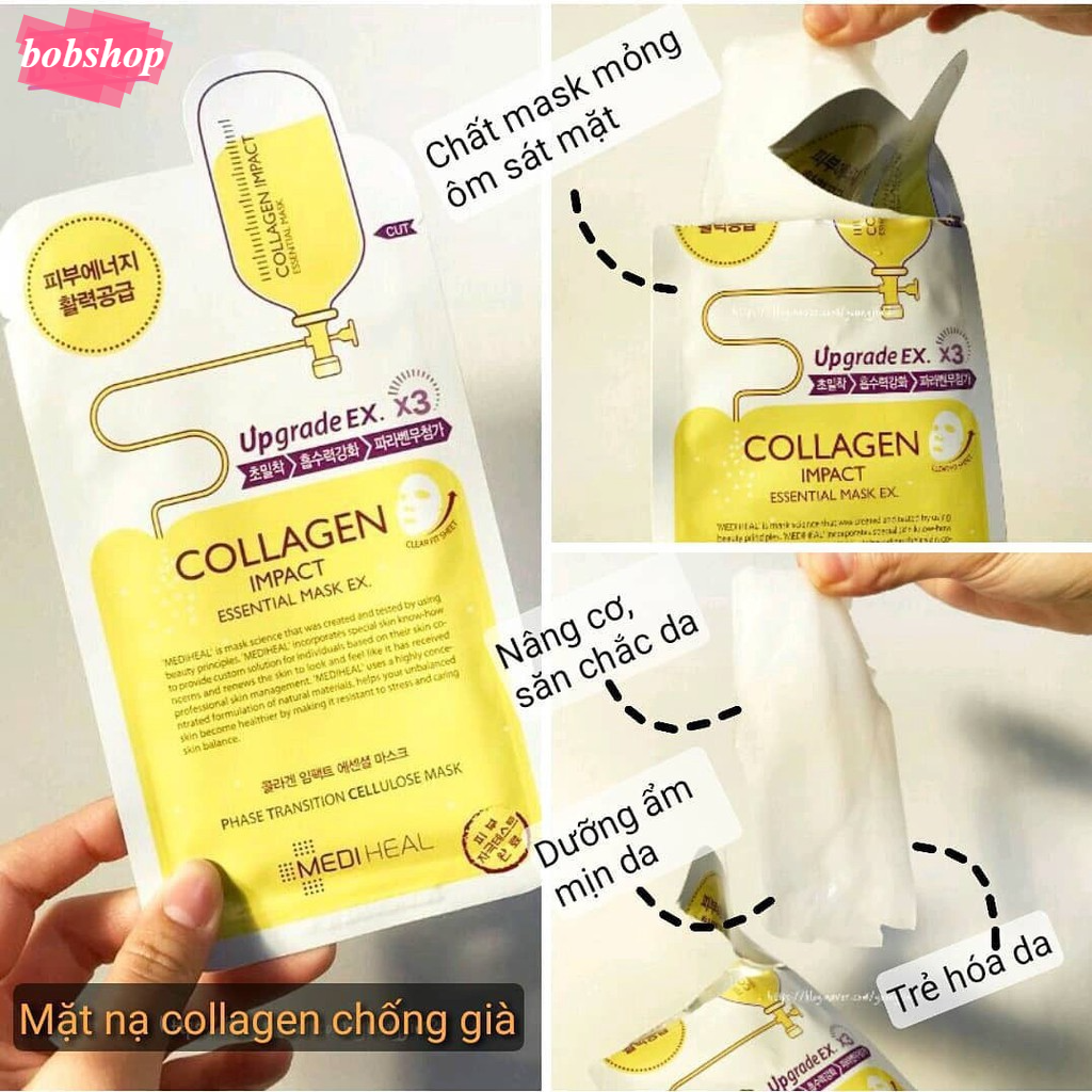 Mặt nạ mediheal collagen impact essential mask hộp 10 miếng
