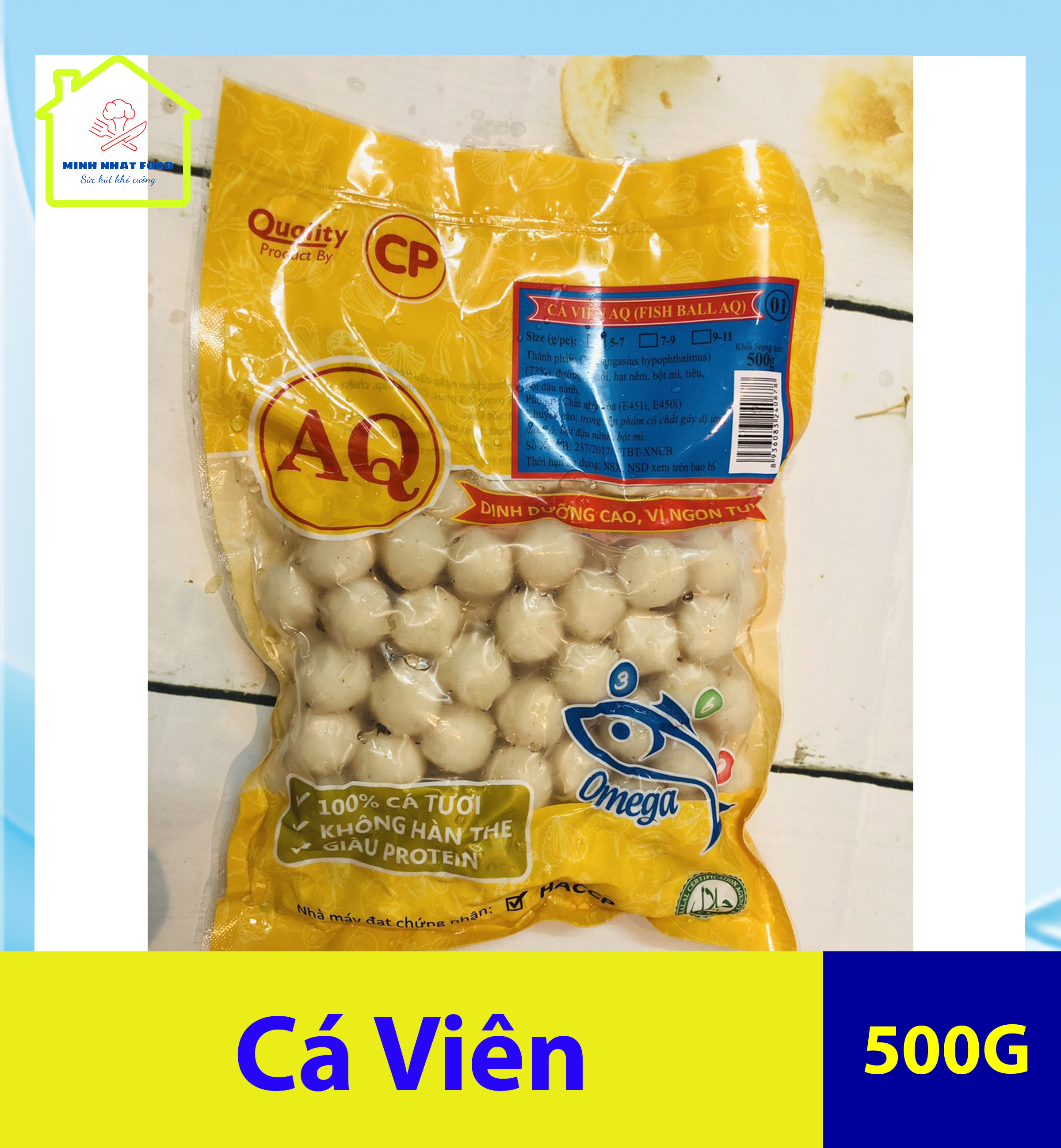 1kg cá viên aq_ cá viên ngon cp _cửa hàng thực phẩm minh nhật