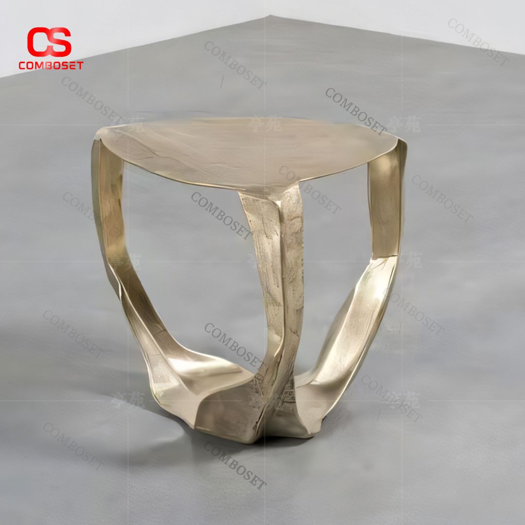 Artistic Sculptural Gold-Plated Metal Sofa Table (Sku 9828) Giá 45,440,000 Đồng*Miễn phí vận chuyển