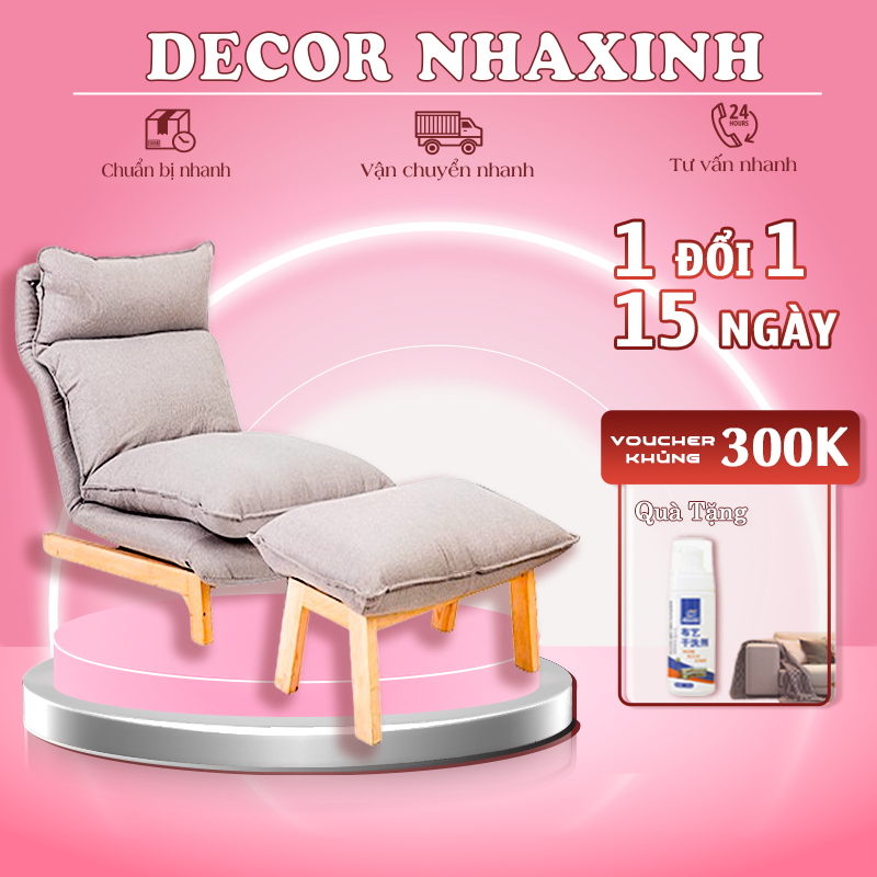 [FREESHIP} Ghế Lười, Ghế Thư Giãn Tựa Lưng Ngồi Bệt, Ghế Tatami, Ghế Lười Ngồi Bệt Kiểu Nhật Khung Thép Carbon Cưng Cáp Chân Gỗ Sồi Cao Cấp, Ghế Lười Phòng Khách