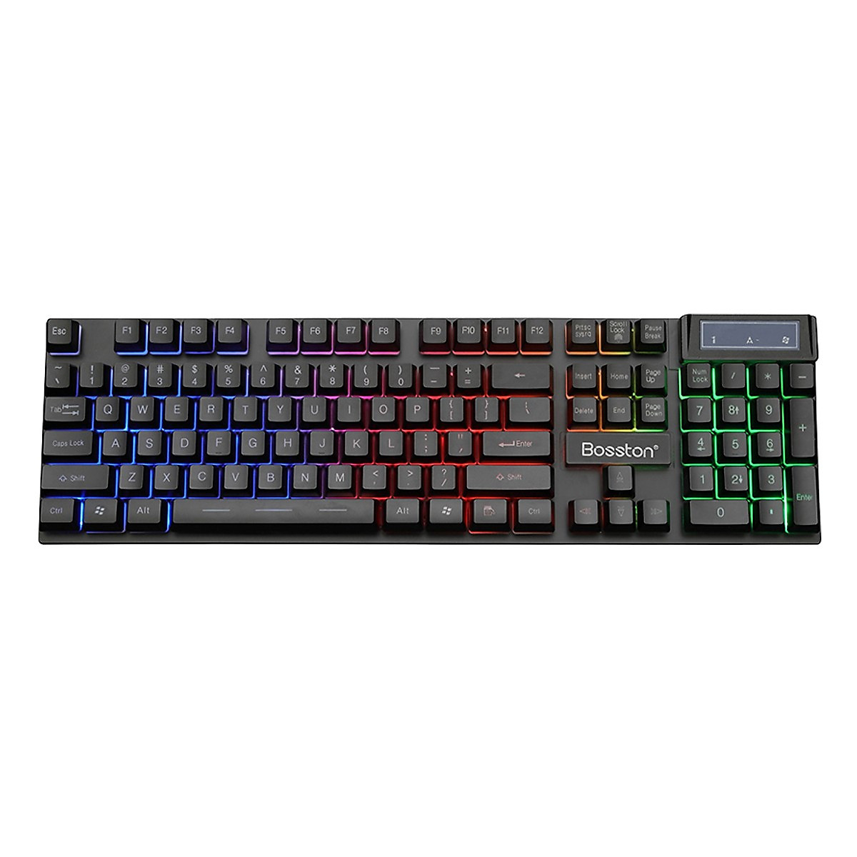 Bàn phím giả cơ gaming máy vi tính bosston 803 led bàn phím dây game thủ chuyên game laptop pc