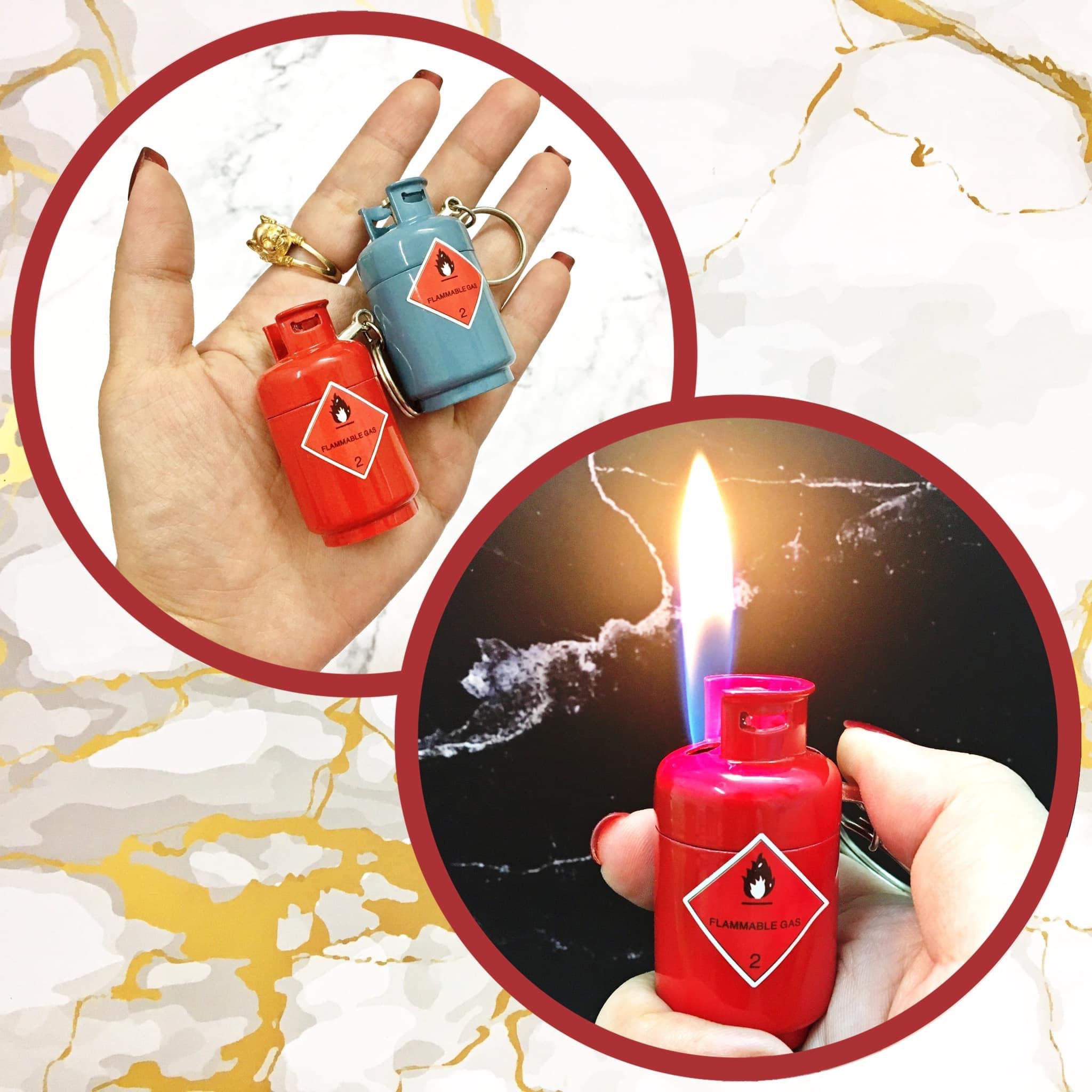 Bật lửa móc khoá đa năng hình bình gas