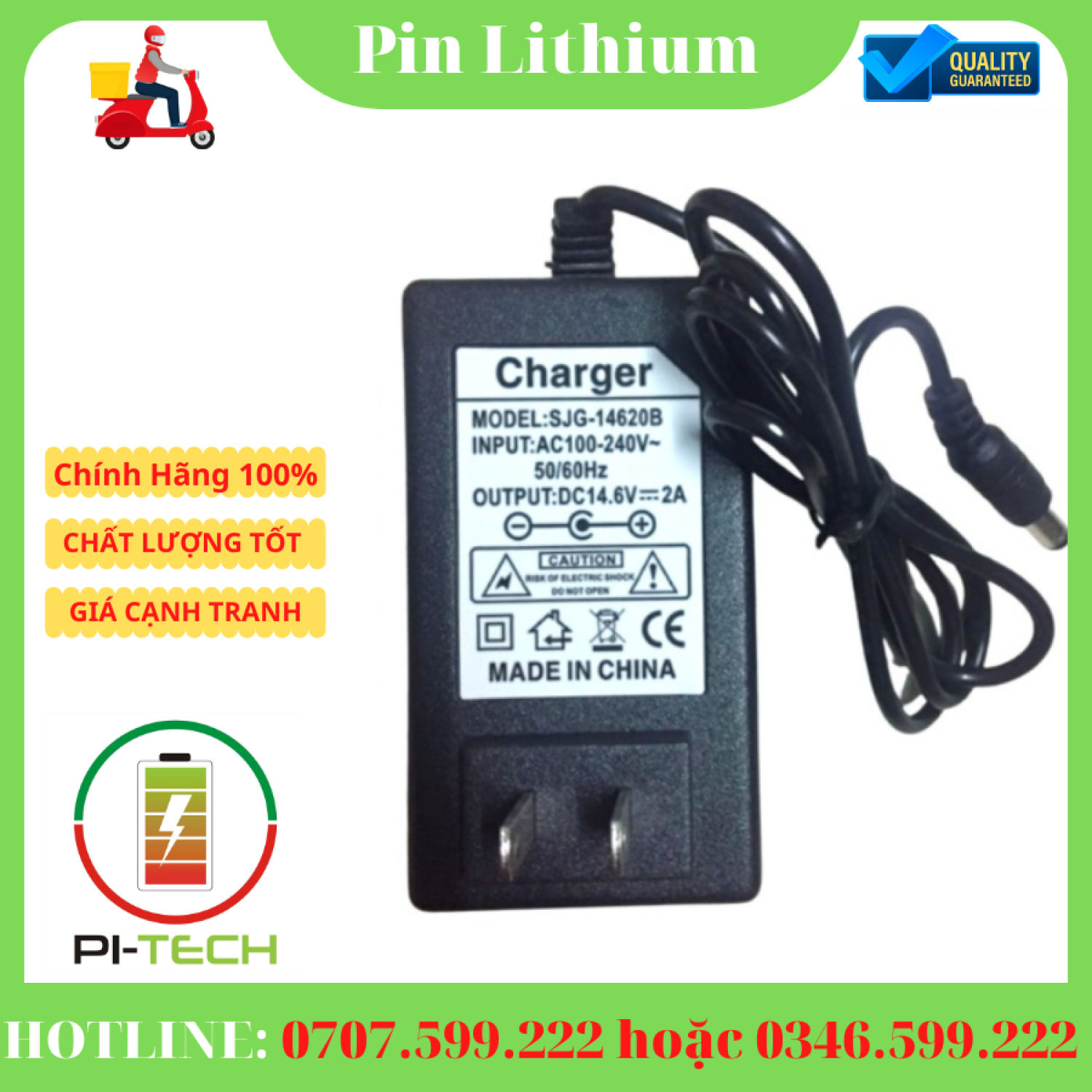 sạc pin lithium 14.6v 2a 4