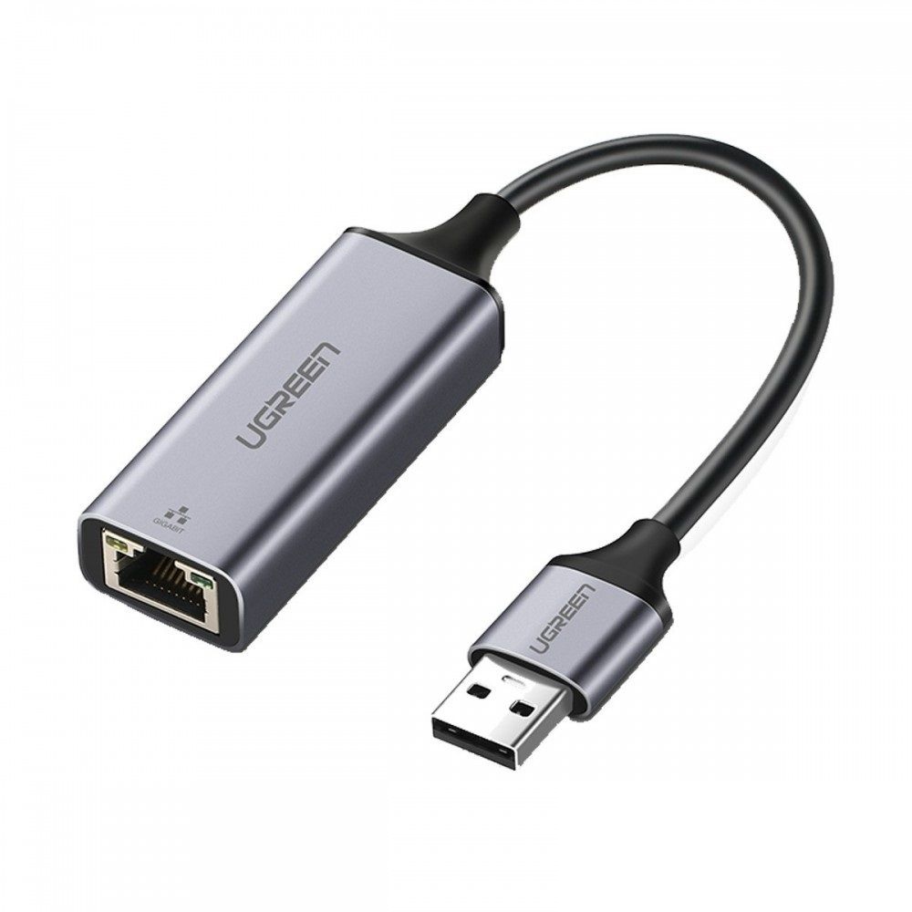 Ugreen 50921 10cm màu xám card mạng usb 2.0 ra rj45 10/100mbps cm209