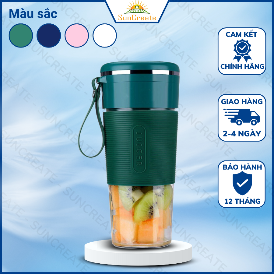 Máy xay mini đa năng JUICER 4 lưỡi dao inox 304  - Máy xay sinh tố xay hoa quả  - Máy xay tỏi ớt mini siêu tiện dụng và dễ sử dụng