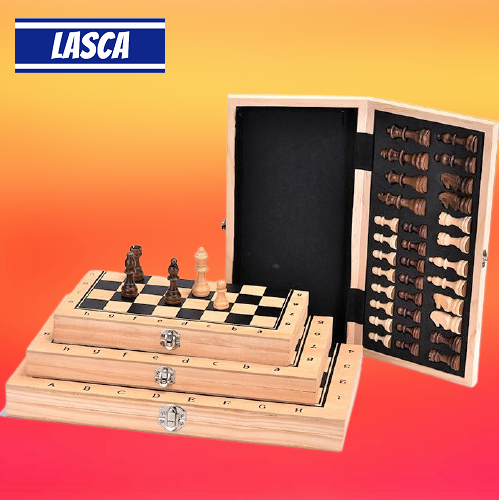 Bộ cờ vua hộp gỗ nam châm cao cấp 29x29, 34, 39 cm tặng 2 hậu folding wooden magnetic chess set toy including 2 queens