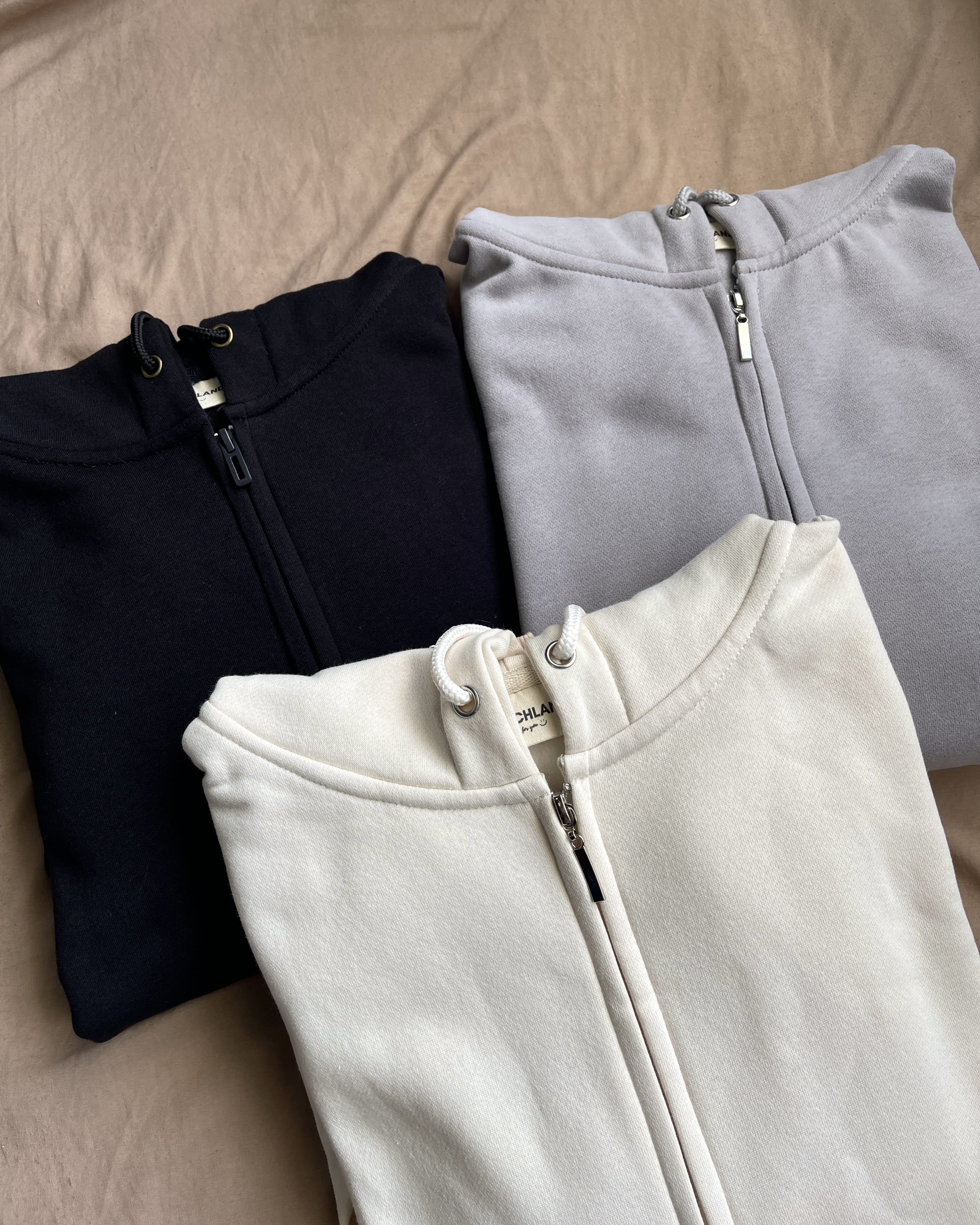 Áo hoodie zip athletics signature chính hãng marchland nỉ bông cotton dài tay có mũ ấm áp siêu dữ nhiệt