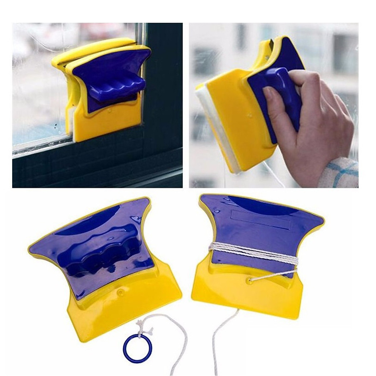 Dụng cụ lau kính 2 mặt tiện dụng