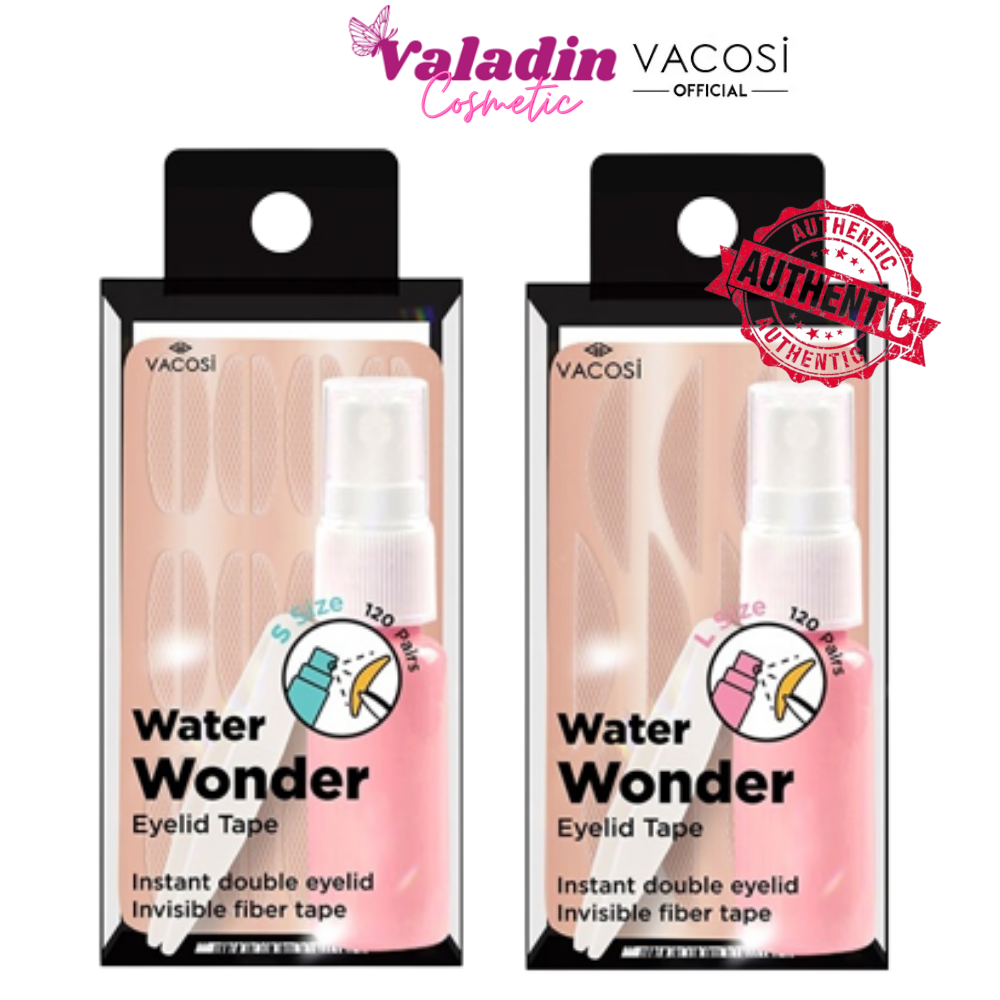 Miếng dán kích mí nước Vacosi VM23 Water Wonder Eyelid Tape Size S /Size L Miếng dáng mí Dán kích mi -Valadin