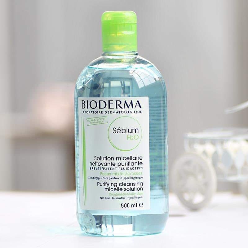 Nước tẩy trang bioderma xanh - dành cho da dầu mụn