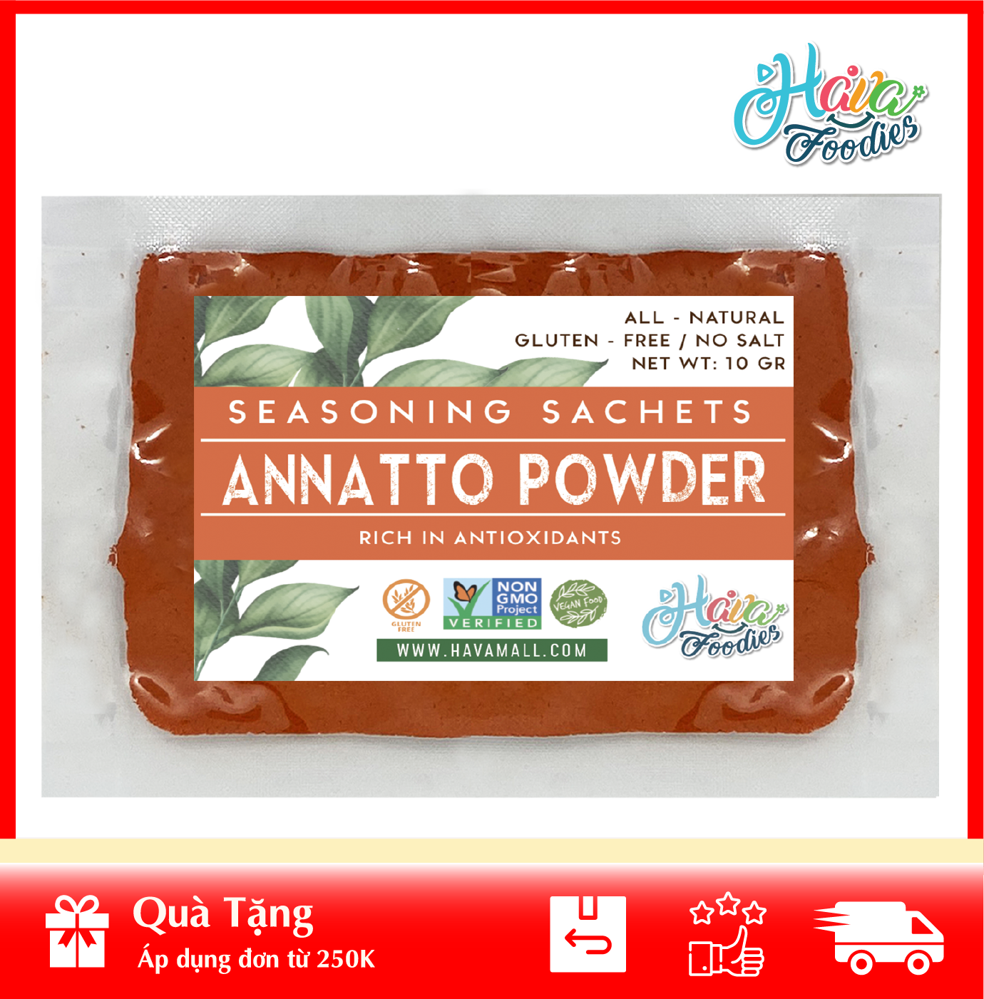 [ HÀNG CÔNG TY NHẬP KHẨU ] Bột Điều Gói 10gr - Annatto Powers