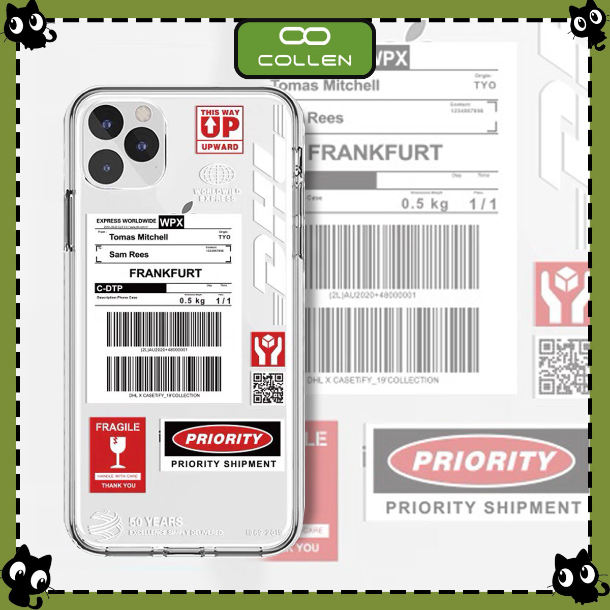 Ốp Điện Thoại Iphone Trong Suốt In Chữ - Ốp Điện Thoại iphone - Ốp Điện Thoại In Chữ Phong Cách Hàn Quốc