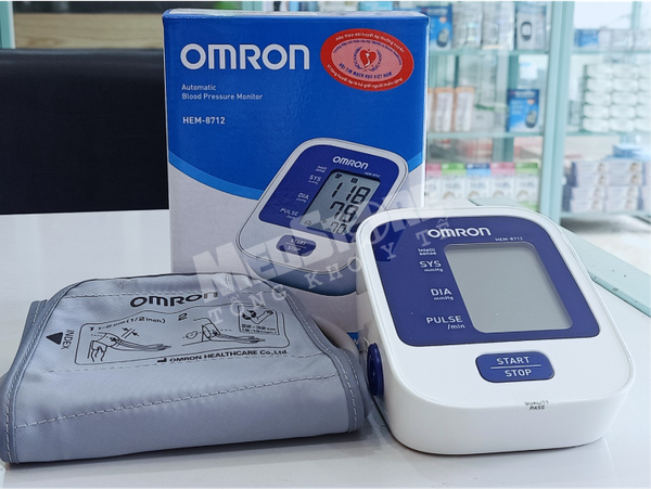 Máy đo huyết áp bắp tay omron hem-8712 + tặng bộ đổi nguồn