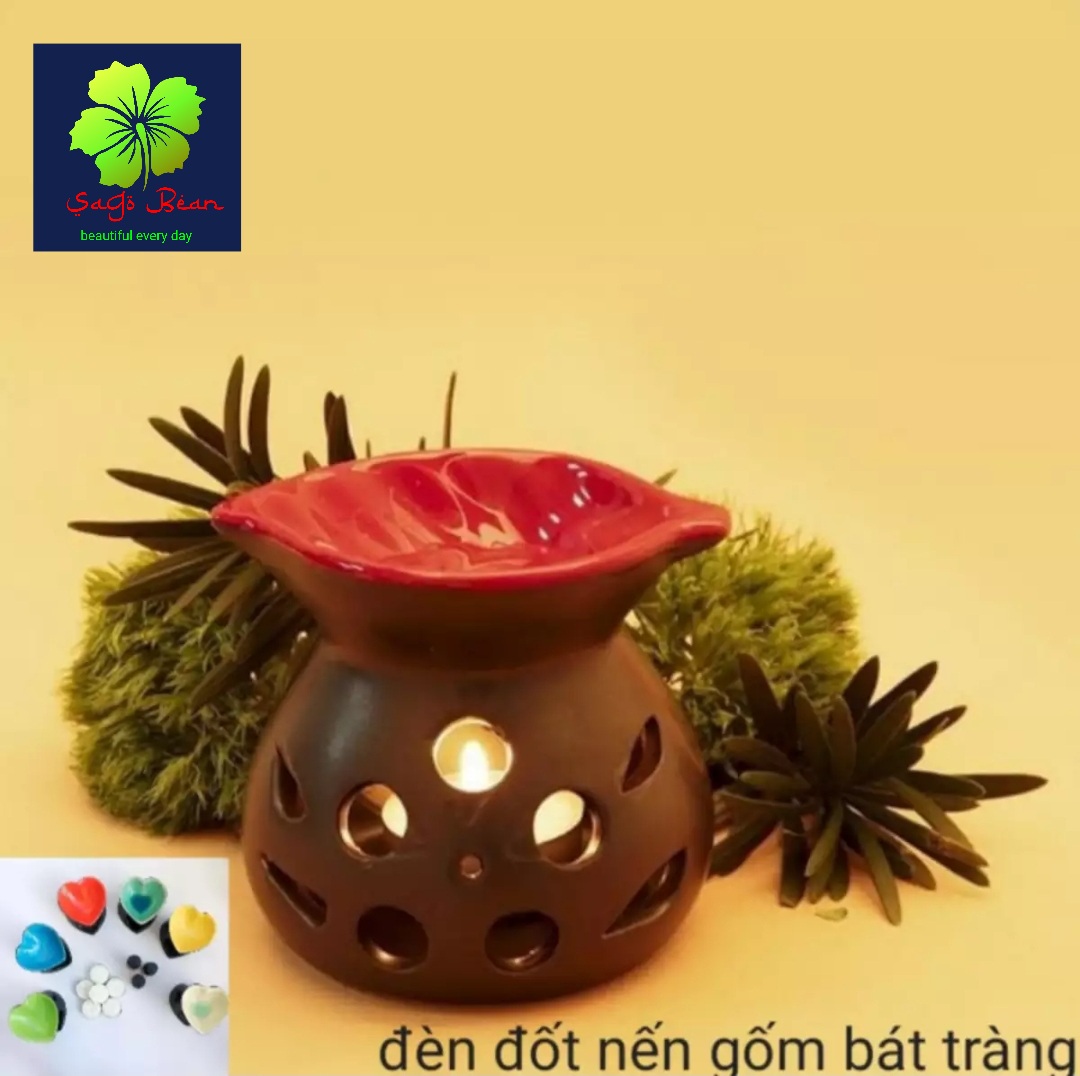 Đèn đốt tinh dầu gốm bát tràng