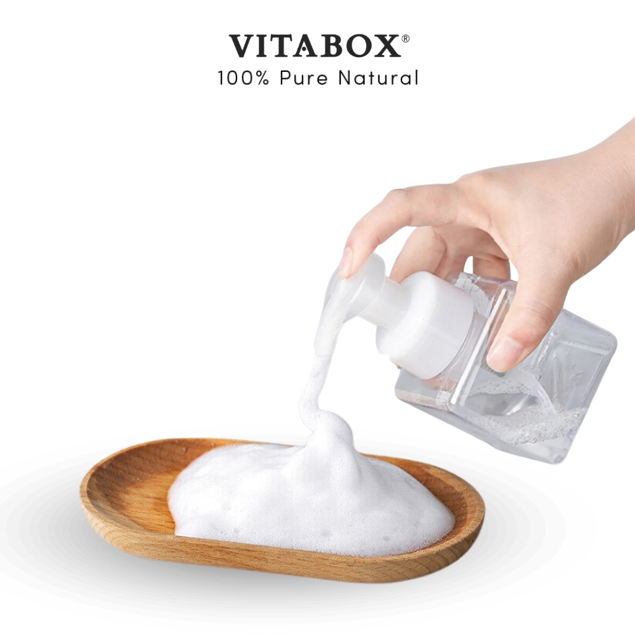 Chai ấn tạo bọt trong suốt - 100mL 300mL - hàng đẹp nhựa tốt nhiều bọt